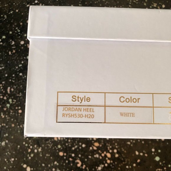 RAYE Jordan Heels White Woven Leather Square Toe Revolve 7.5 $228 - Picture 6 of 8